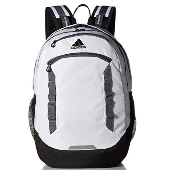 black and white adidas school bag